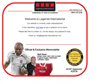 Tablet Screenshot of legends-international.com
